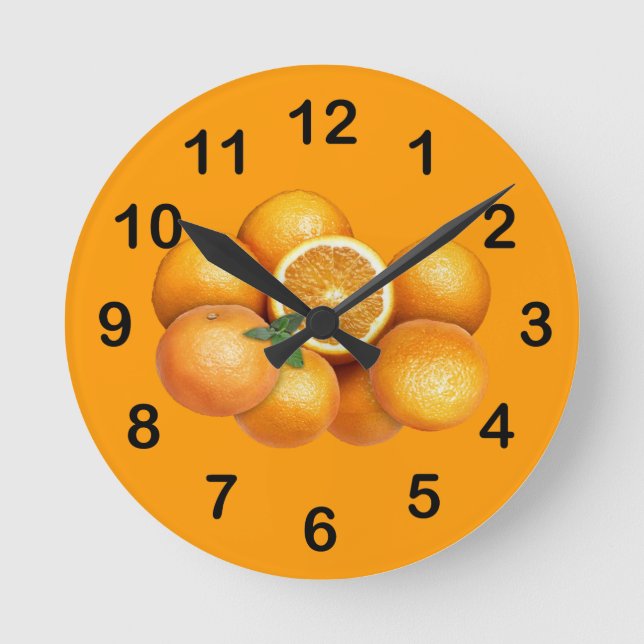 Horloge Ronde Oranges (Recto)