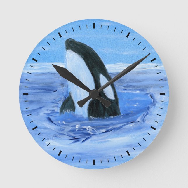 Horloge Ronde Orca whale (Recto)