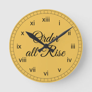 Horloge Ronde Order All Rise