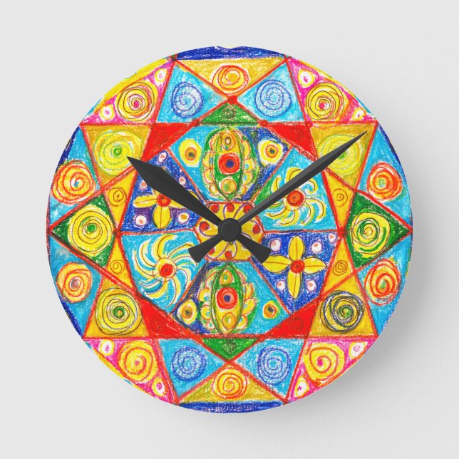 Horloge Ronde ordre Abstrait (Recto)