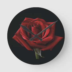 Horloge Ronde oreiller rouge