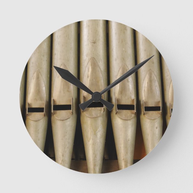 Horloge Ronde organe Pipes Clock (Recto)