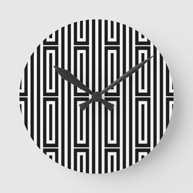 Horloge Ronde Origine ethnique abstraite (Recto)