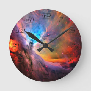 Horloge Ronde Orion Nebula Space Galaxy contraste élevé