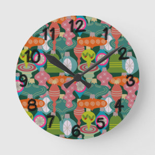 Horloge Ronde Ornament Jumble