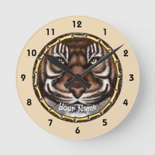 Horloge Ronde Os de Tigre