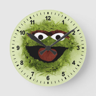 Horloge Ronde Oscar the Grouch   Watercolor Trend