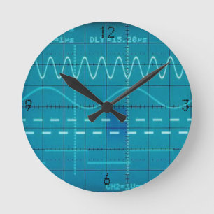 Horloge Ronde oscilloscope
