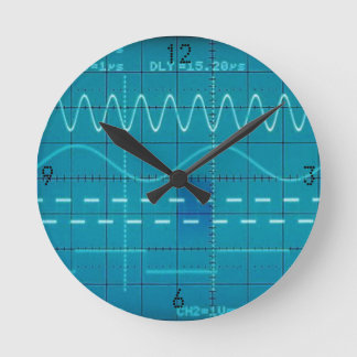 Horloge Ronde oscilloscope
