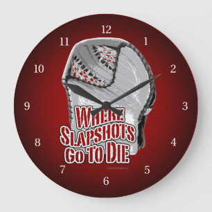 Horloge Ronde Où Les Coups De Feu Peuvent Mourir (Hockey) Grande