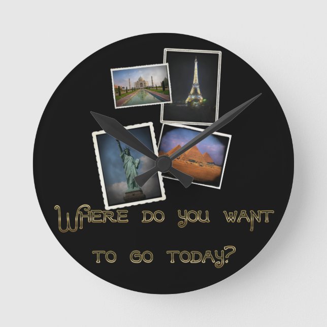 Horloge Ronde Où voulez-vous aller ? (Recto)