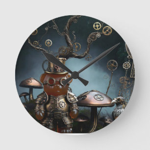 Horloge Ronde Ours en gomme mécanique à rouages victorien Corbea
