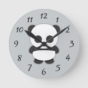 Horloge Ronde Ours panda Animé