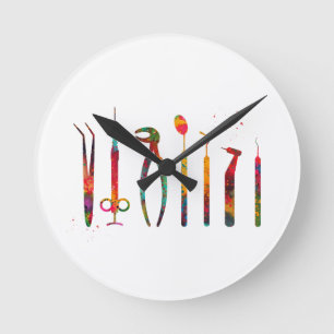 Horloge Ronde Outils de dentiste