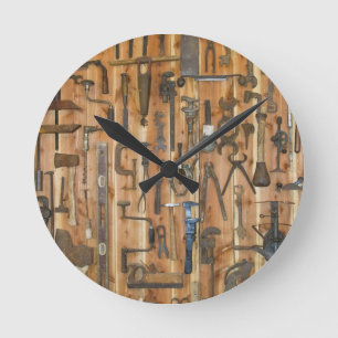 Horloge Ronde Outils du commerce