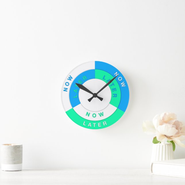 Horloge Ronde Outils Procrastination (Maison)