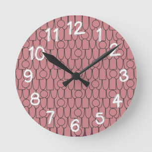 Horloge Ronde Ovales et Rectangles et Cercles, Oh Mon Dieu !