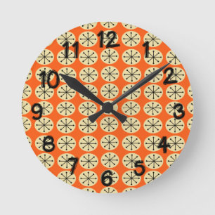 Horloge Ronde Ovales et Starburst