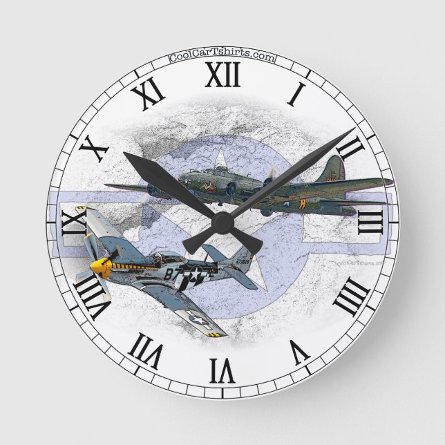 Horloge Ronde P-51 Mustang (Recto)
