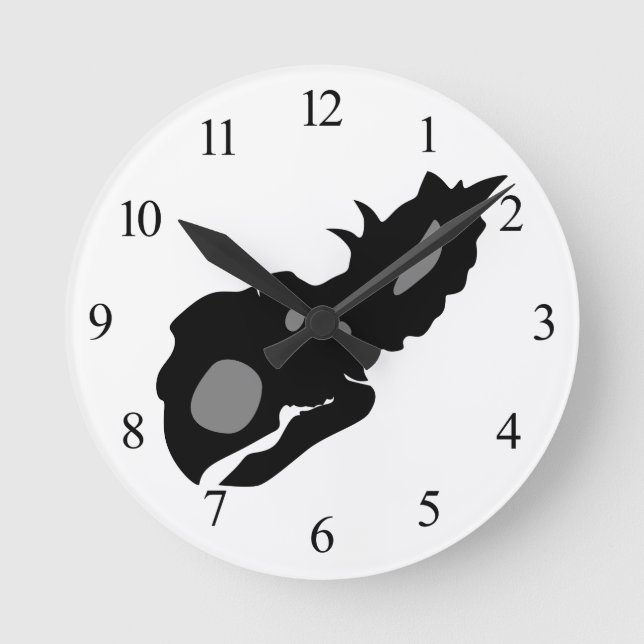 Horloge Ronde Pachyrhinosaure (Recto)