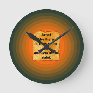 Horloge Ronde Pain... Se lève dans la levure et se met dans la t