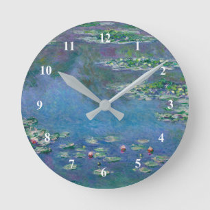 Horloge Ronde Painting de Monet Water Lilie