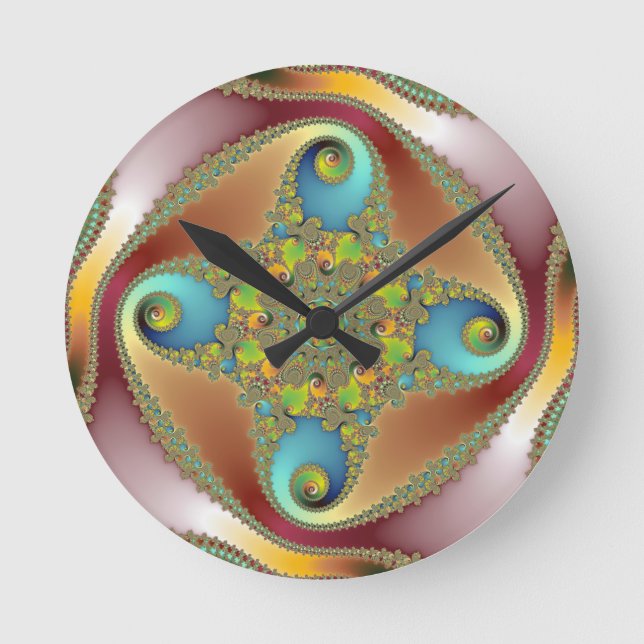 Horloge Ronde Painting - Fractal Art (Recto)