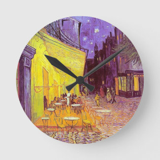 Horloge Ronde Painting Van Gogh Cafe Impressionist