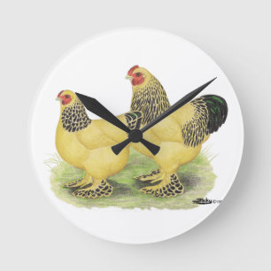 Horloge Ronde Paire Brahma Buff