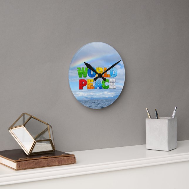 Horloge Ronde Paix Mondiale (Bureau)