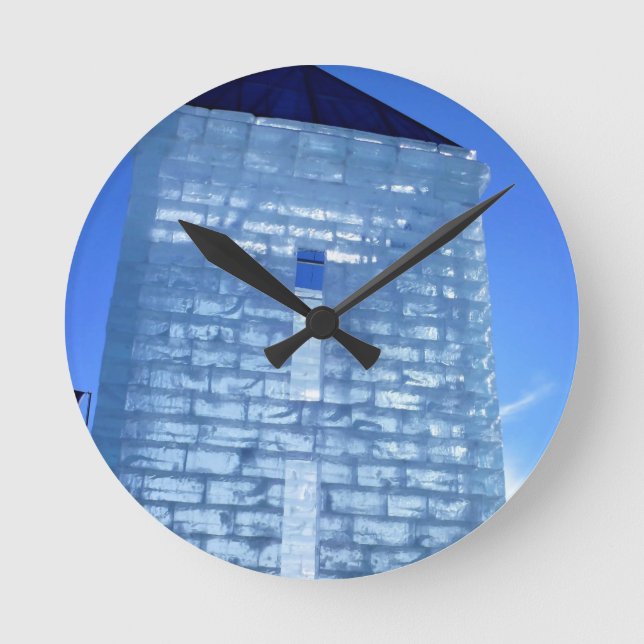 Horloge Ronde Palais de glace au Carnaval de Québec, Canada (Recto)