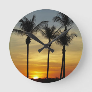 Horloge Ronde Palmiers et couchers de soleil, plage de Mindil