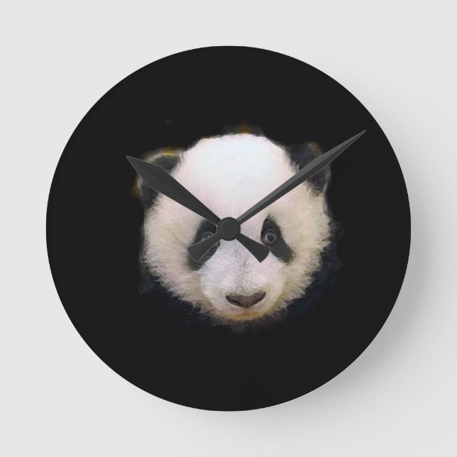Horloge Ronde Panda bébé (Recto)