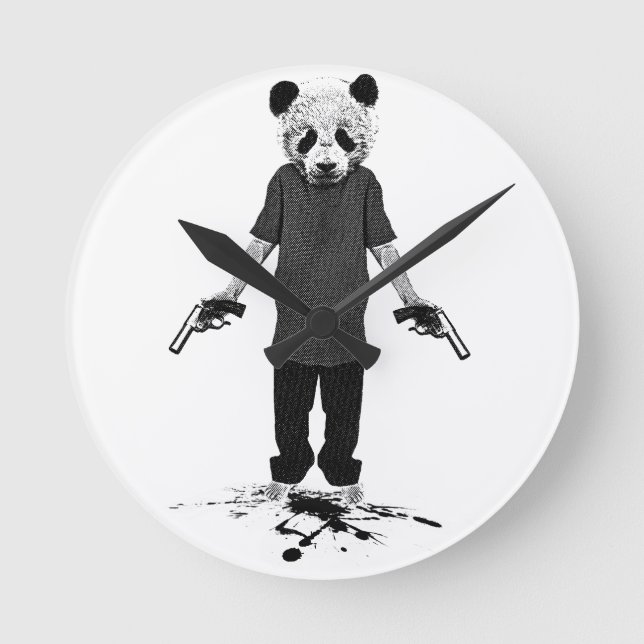 Horloge Ronde Panda tueuse (Recto)