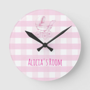 Horloge Ronde Panneau de porte de nurserie pour bébé et enfants