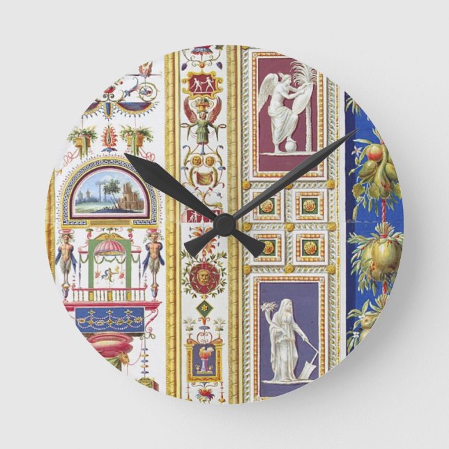 Horloge Ronde Panneau du bungalow de Raphael à Vatican, de (Recto)