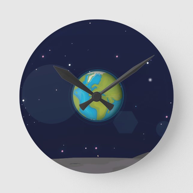 Horloge Ronde panneaux solaires (Recto)
