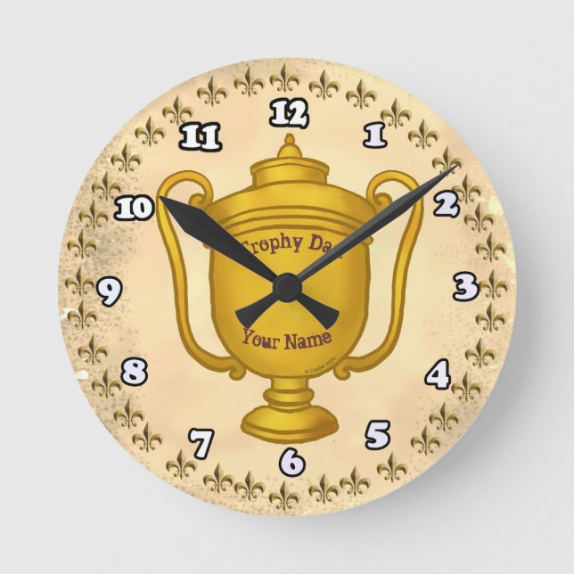 Horloge Ronde Papa Trophée  (Recto)
