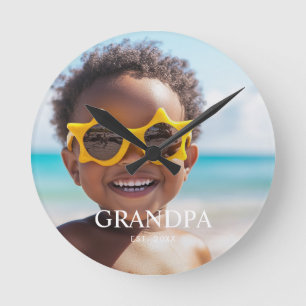 Horloge Ronde Papapa a établi une photo minimale moderne