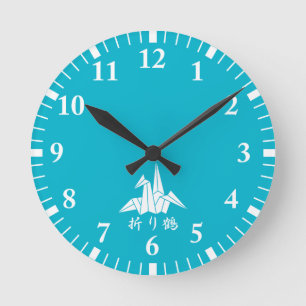 Horloge Ronde Paper crane