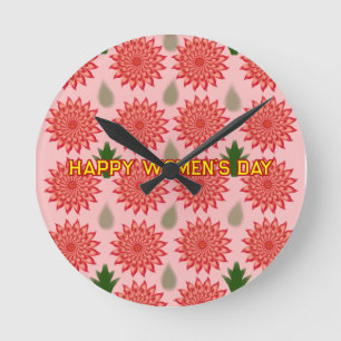Horloge Ronde Papier d'emballage personnalisé pour la fête des f