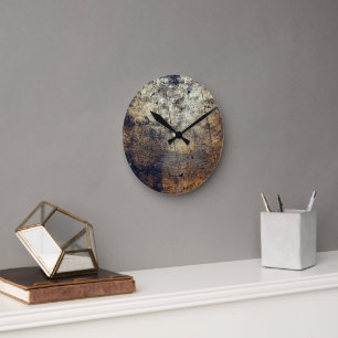 Horloge Ronde Papiers Cadeaux Abstraits 8