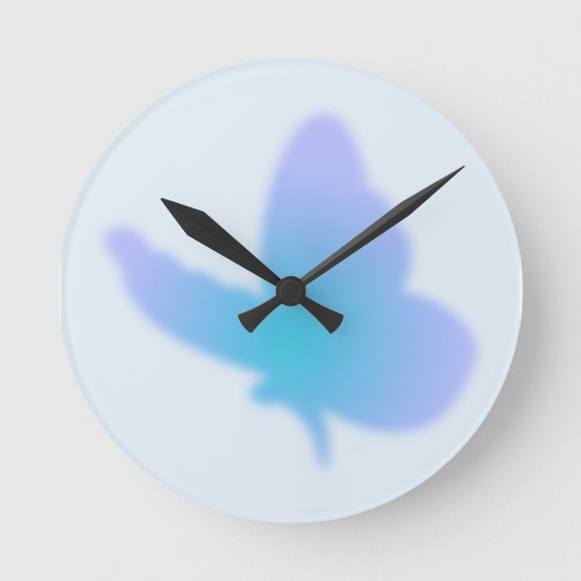 Horloge Ronde Papillon Aqua Dream (Recto)