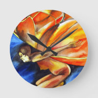 Papillon fille surréaliste art imaginaire original