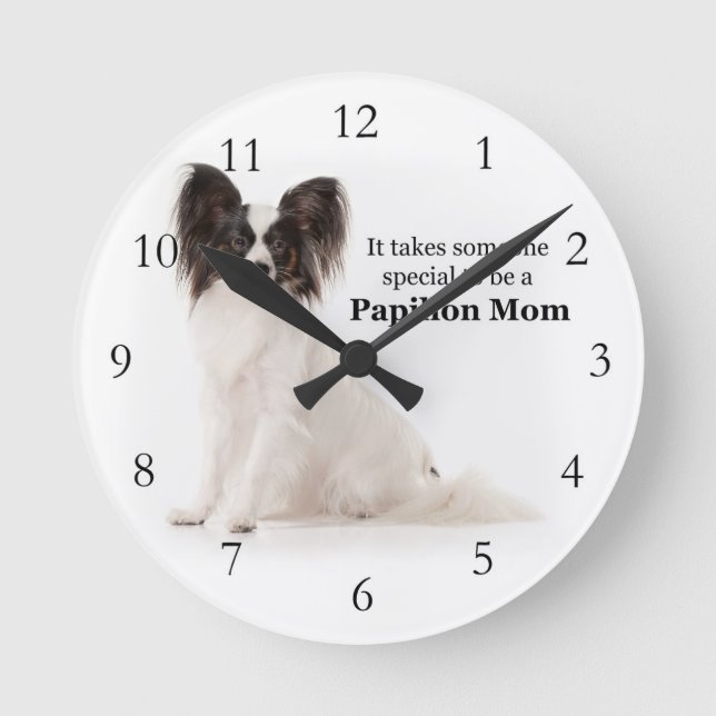 Horloge Ronde Papillon Maman (Recto)