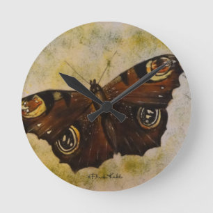 Horloge Ronde Papillon peint Frida Kahlo