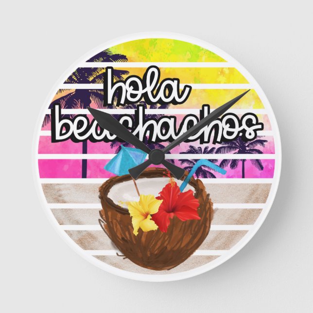 Horloge Ronde Paradis tropical (Recto)