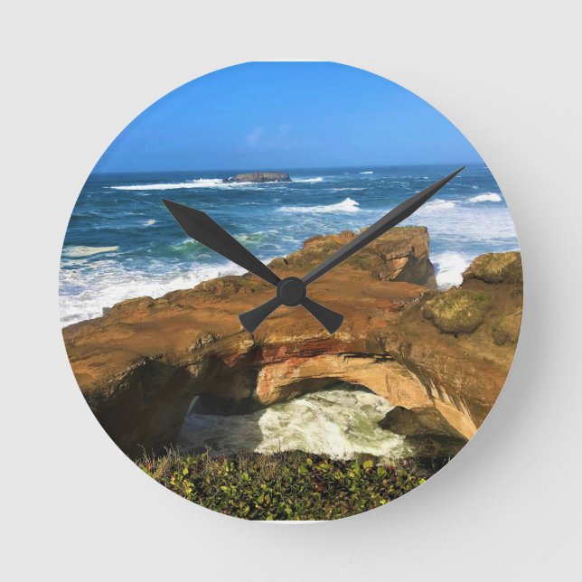 Horloge Ronde Parc d'État du Punchbowl dans l'Oregon (Recto)
