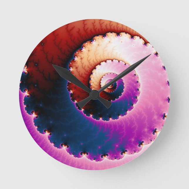 Horloge Ronde Parfait - Art Fractal (Recto)