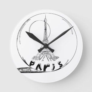 Horloge Ronde paris dans une boule de verre